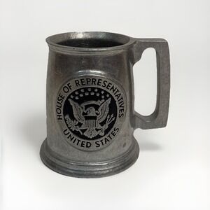 Vintage RWP Wilton Armetale House Of Representatives Pewter Stein Mug Tankard
